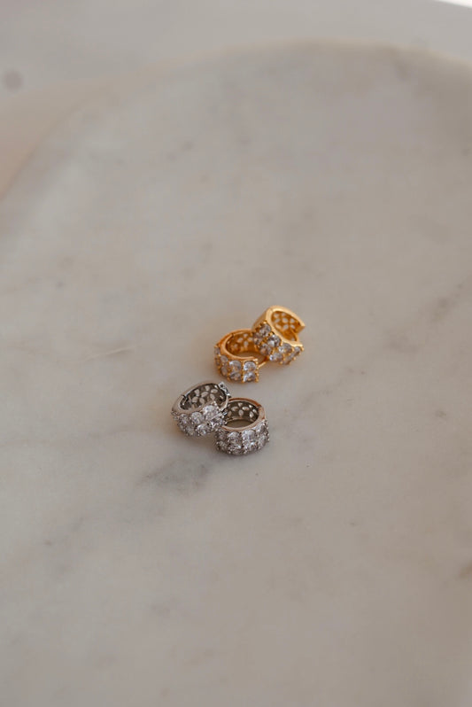 Luna Crystal Hoops