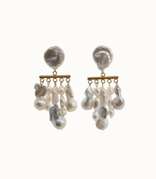 Multi Pearls Earrings