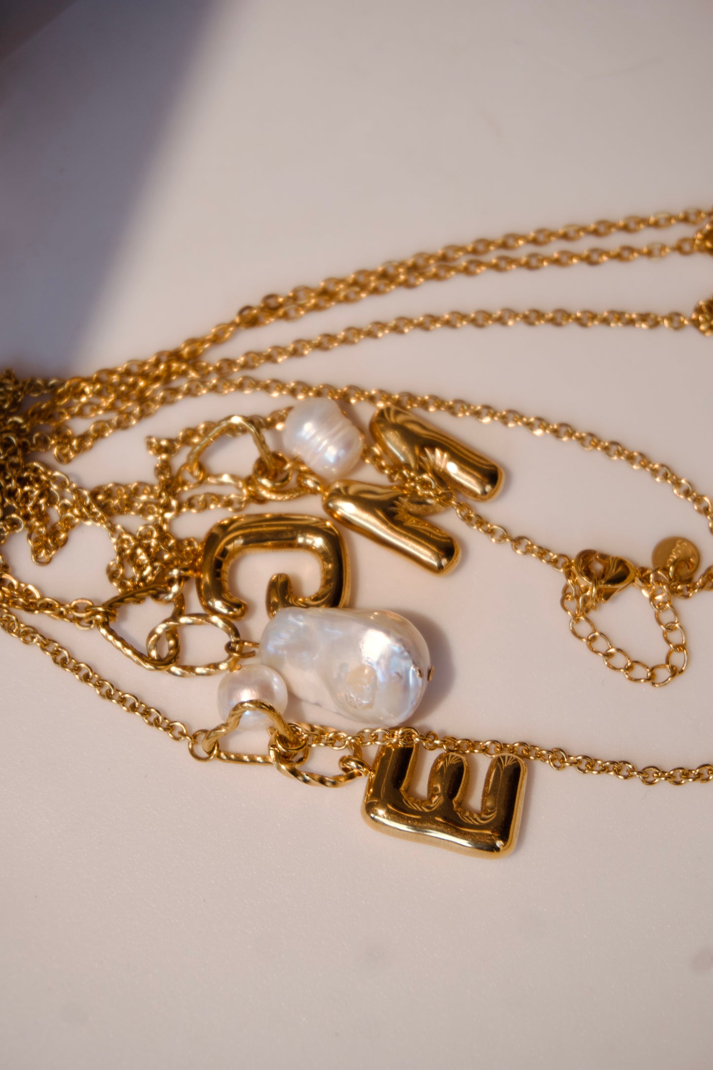 Initial Pearl Necklace